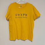 Grow Positive Thoughts Flower Shirt Yellow Gold Size‎ XL Photo 0