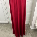 NWT BTFBM Red Stretchy One Shoulder Cut Out Leg Slit Maxi Dress Size L Size L Photo 7