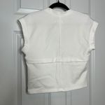 Maeve by Anthropologie Large White Cap Sleeve Square Neck Bolero Top Photo 3