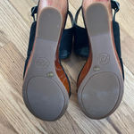 Lucky Brand Women's Latella Platform Wood Wedge Sandals Black Slingback Size 10 Photo 5