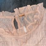 Free People Ruffle Blouse Pink Feminine XS Flowy Romantic Photo 1