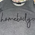 Modern Canvas women’s medium Homebody grey pullover sweater casual travel comfy Gray Photo 2