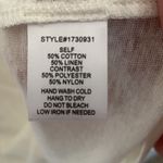 Current Air  Linen Blend V Neck Tee Large Photo 3