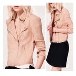 Lou & grey Lou & Grey 100% linen blush moto jacket, small Photo 1
