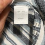 J. Jill Love Linen Nautical Multi Stripe Sleeveless Pullover Shift Dress Blue M Size M Photo 7