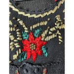 Vintage Shenanigans Women’s‎ Large Christmas Poinsettia Crochet Sweater Black Size undefined Photo 6
