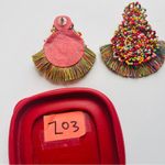 Bohemian Beaded Tassel Earrings for Women Big Statement Earrings Red Photo 6