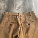 Madewell Women's Tan Straight Leg Pleated Pants Photo 5