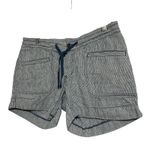The North Face The North‎ Face Womens Size 6 Blue White Stripe Drawstring Shorts Casual Photo 2