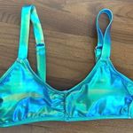 Green Holo Bikini Top Size M Photo 0