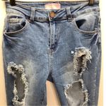 Bamboo  Size 7/8 Original Denim Destroyed Jean Preowned Photo 2