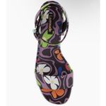 Larroudé Dolly Floral Patent Leather Platform Sandals EUC Black Size 5.5 Photo 3