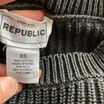 FOR THE REPUBLIC  Charcoal Cable Knit Sweater Photo 1