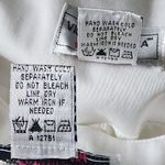 Victor Costa Occasion White with Red Flower Design Jacket and Pant Suit Size M Photo 14