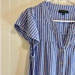For Cynthia  Striped Blue and White Midi Dress size S Photo 4