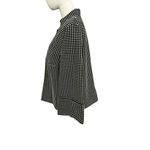 Josephine Black White Dot Print Collared Crop Jacket Size 12 EUC Photo 5