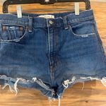 Abercrombie & Fitch  The Mom Short High Rise Distressed Jean Shorts Photo 1