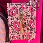 Betsey Johnson  Pink Puppy Mini Backpack & Cardholder Set NWT | Heart Quilted Bag Photo 3