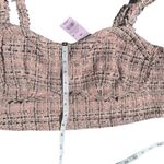 Wild Fable New XXL pink Chic Tweed Boucel Crop Top Photo 3