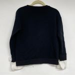 Carolina belle  Black Crew Neck Sweater w/ White Contrast Cuffs Womens XS Preppy Photo 7