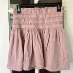 REWASH  Pink Gauze Cotton Wide Stretch Elastic Waist Mini Skirt Size Medium Photo 4
