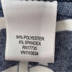 Merona  Geometric Links Collared Tie Waist Shirt Dress Blue White Small Photo 9