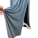 Lulus  Wedding Formal Slate Blue Pleated Strapless Maxi Dress Endless Glamour XL Photo 11