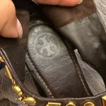 Tory Burch  Dark Brown Sandals with Gold Accents Photo 4