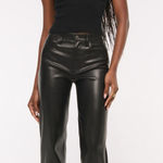 Abercrombie & Fitch  Women's High Rise 90s Relaxed Vegan Leather Pants Photo 0