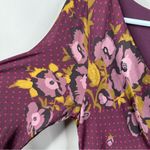 Free People NEW  Morning Light Mini Dress in Purple Combo Floral Womens 2 Photo 6