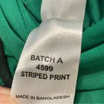 Oh Polly  Dress Womens Mini Green Striped Print Bodycon Long Sleeve Cut Out Sz 8 Photo 12