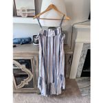 Xirena Atlas Rumer Cotton Striped Maxi Dress Size Medium Blue Photo 4