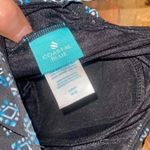 Coastal Blue  Black Blue Printed Swim Bathing Suit Tankini Dress Size Small Photo 4