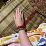 Set of 4 Stackable Glass Bead Bracelets Multiple Photo 1