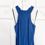 Reformation Flippa Halter Neck Midi Dress in Blue Photo 10