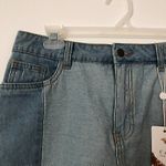 Chelsea and Violet NEW NWT CHELSEA VIOLET Patchwork Denim Jean Mini Light Wash Cotton Etc Skirt 27 Photo 2
