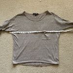 Forever 21 Oversized Slouchy Blouse Medium Tan Pocket Top Blouse Peasant Cottage Photo 6