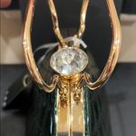 La Terre | Quilted Emerald Green Handbag w/ Crossbody Strap Photo 7