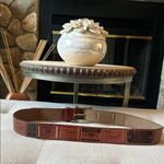 Fossil  Genuine Brown Leather Patchwork Belt BT2844-200 Size Large Photo 7