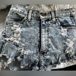 Vibrant  MIU Jean shorts American flag in back - high rise Photo 0