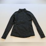 Kyodan  Women’s Small Mock Neck Pullover Sweater Gray Herringbone Tweed Photo 10