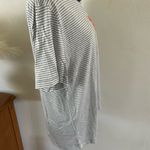 Splendid Grey White Striped Tee Photo 2