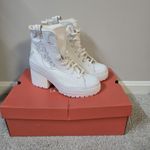 Converse Chuck 70 De Luxe Heel Hi A10335C Vintage White Womens Sz 10 Festival Photo 0