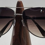 Foster Grant  Asher Silver & Black Aviator Sunglasses Photo 0