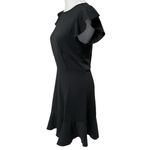 Floerns NWT Black Short Flutter Sleeve Above the Knee Pullover Dress Size Small Photo 2