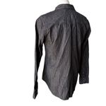 Ralph Lauren NWT, Lauren  Western Long Sleeve Black Denim Pearl Snap Shirt, Sz M Photo 4