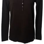 Ralph Lauren Y2K Polo  Chocolate Brown Ribbed Long Sleeve Capsule Bella Swan M Photo 3