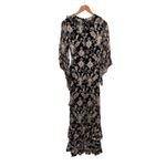 Alice + Olivia  Goth Floral Black Maxi Dress US 0‎ Photo 1
