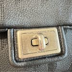 Karl Lagerfeld Paris Black Vegan Leather Agyness Monogram Shoulder Bag Photo 3