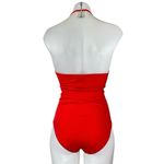 Tory Burch  Red Halter Sleeveless Sweetheart One Piece Swimsuit Swimwear Size S Photo 1